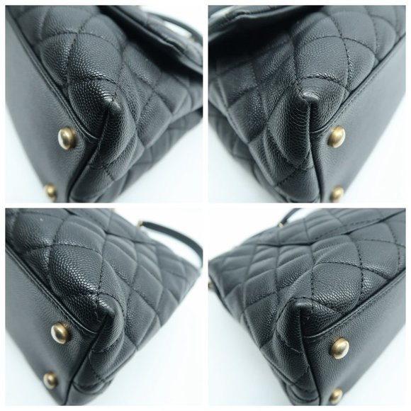 Chanel Coco handle Black Leather Satchel - Picture 9 of 12